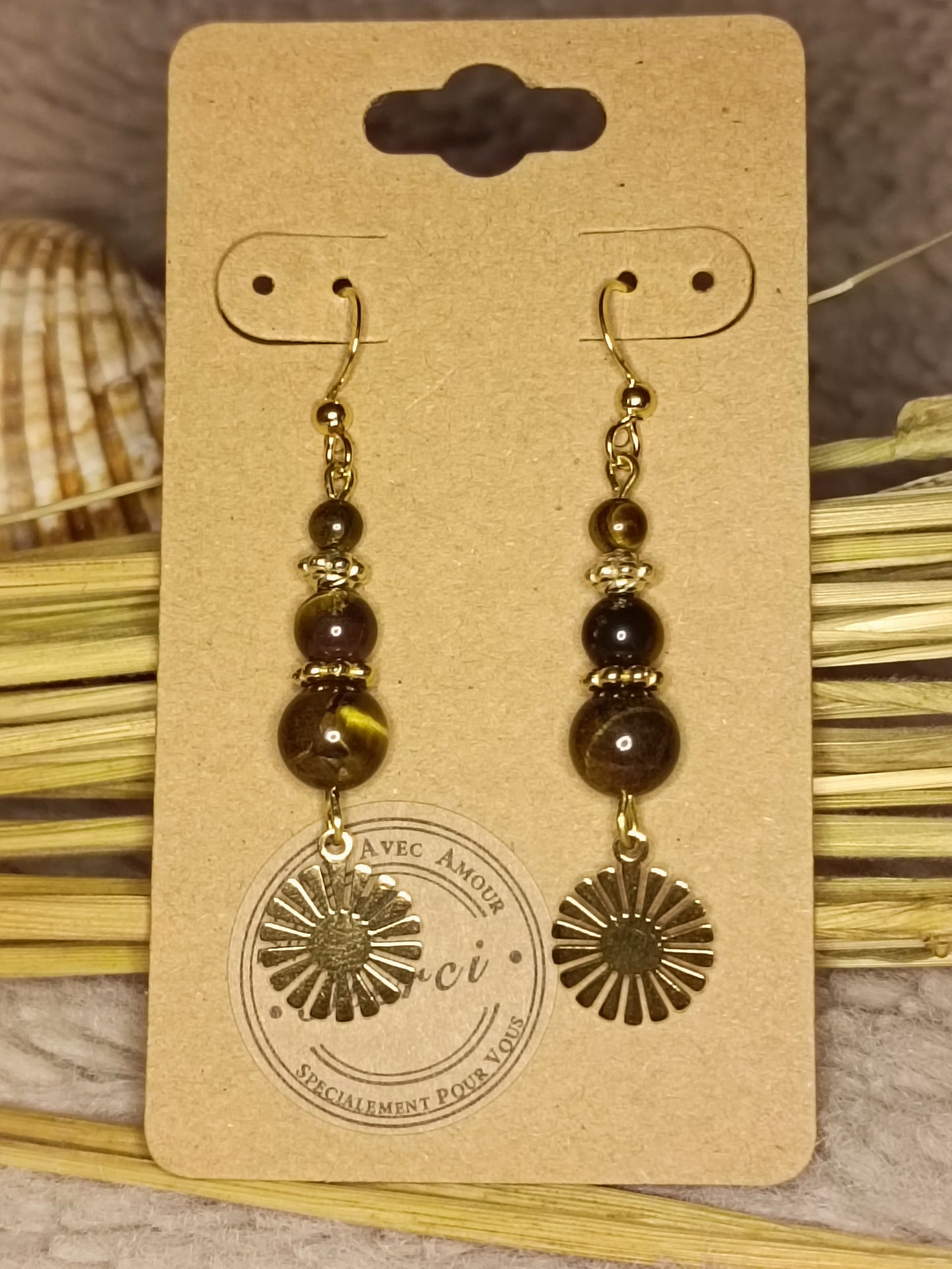 Boucles d'oreilles pendantes JULIE