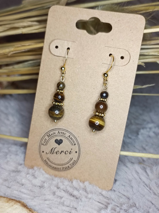 Boucles d'oreilles pendantes LUCIE