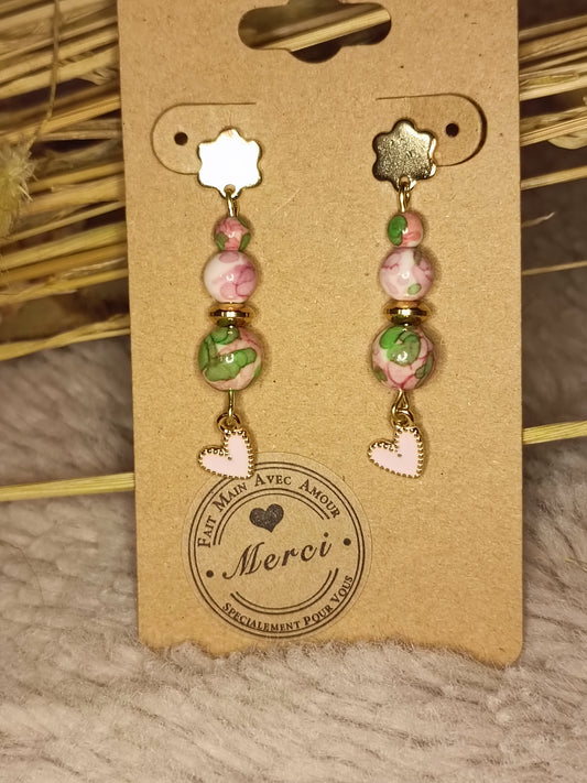 Boucles d'oreilles pendantes CORINNE