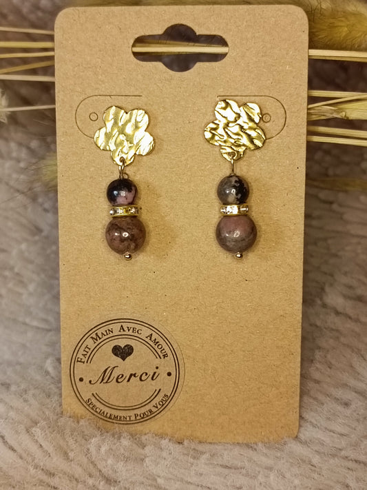 Boucles d'oreilles fleurs ÉLODIE