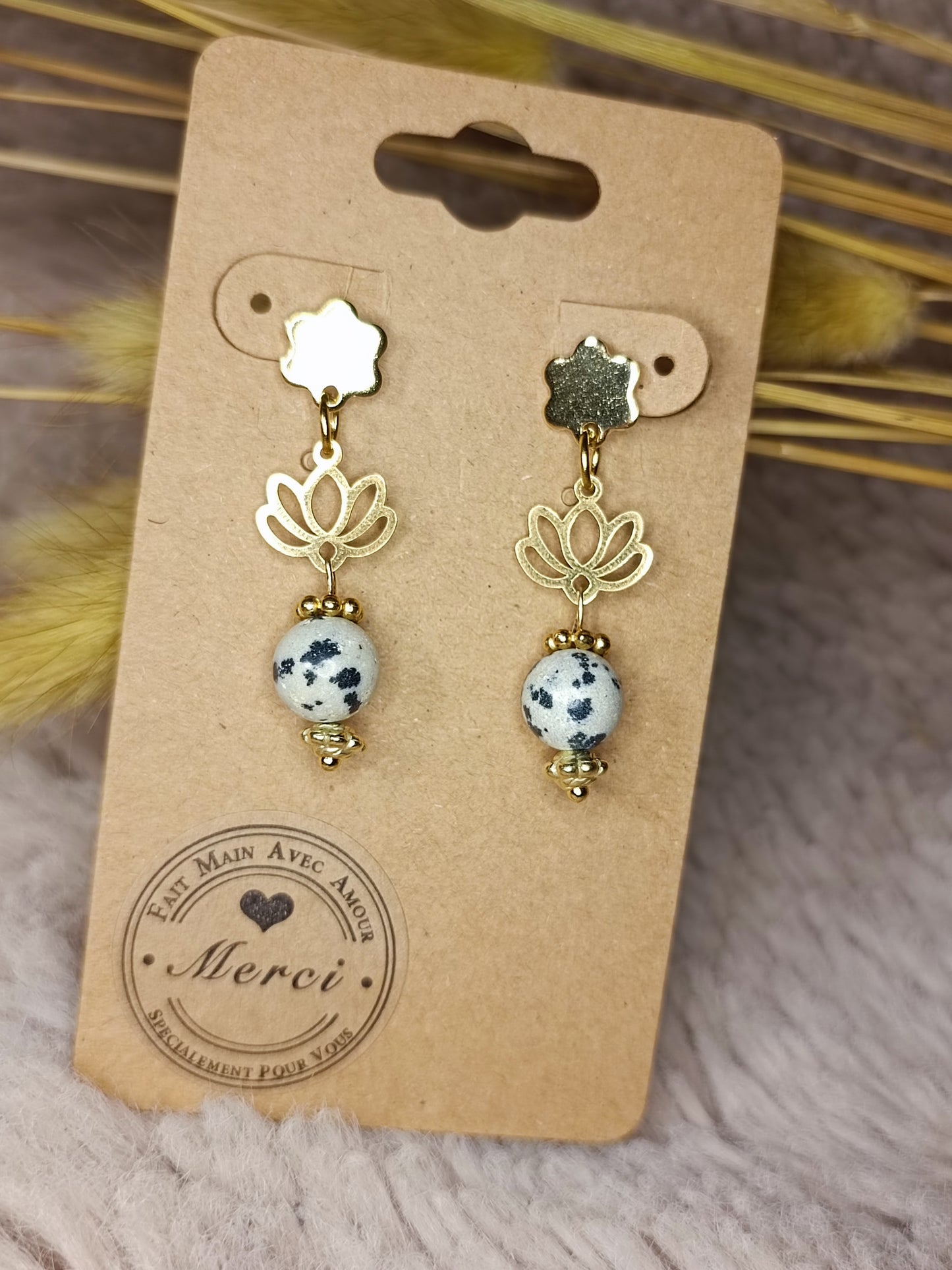 Boucles d'oreilles pendantes BELLA