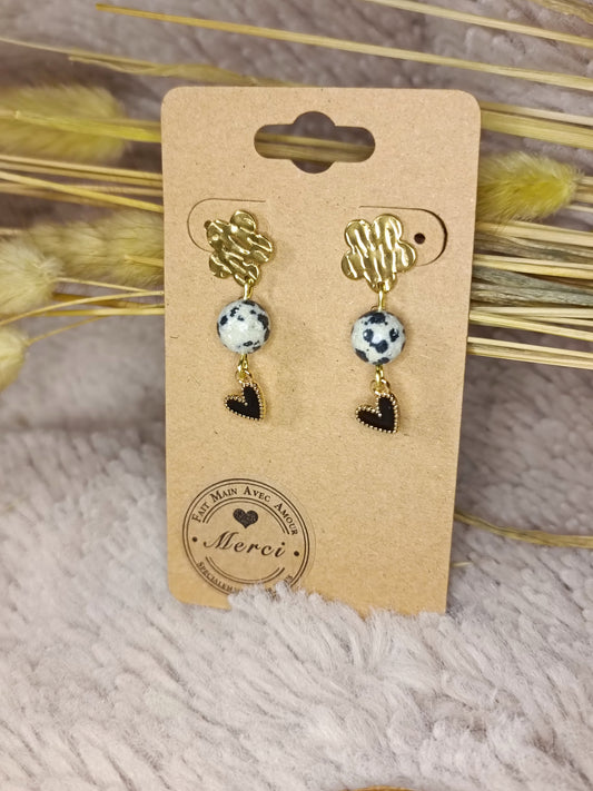 Boucles d'oreilles pendantes LÉONIE