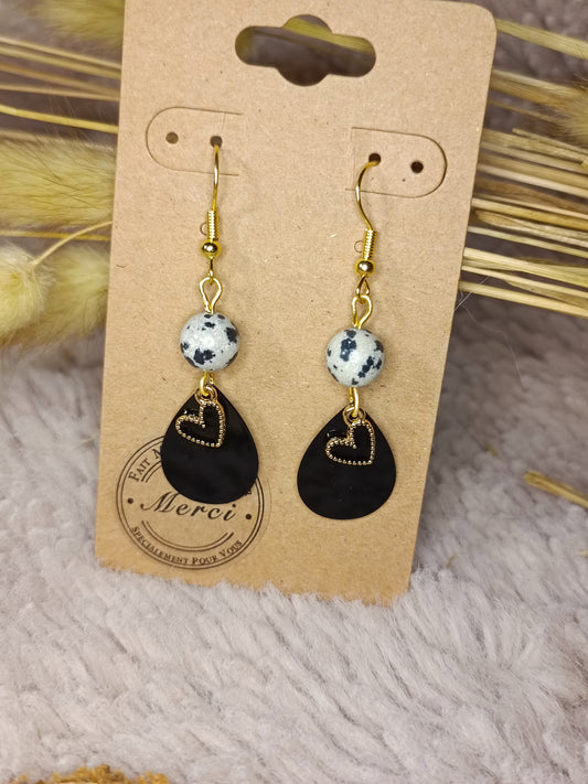 Boucles d'oreilles pendantes LÉONIE