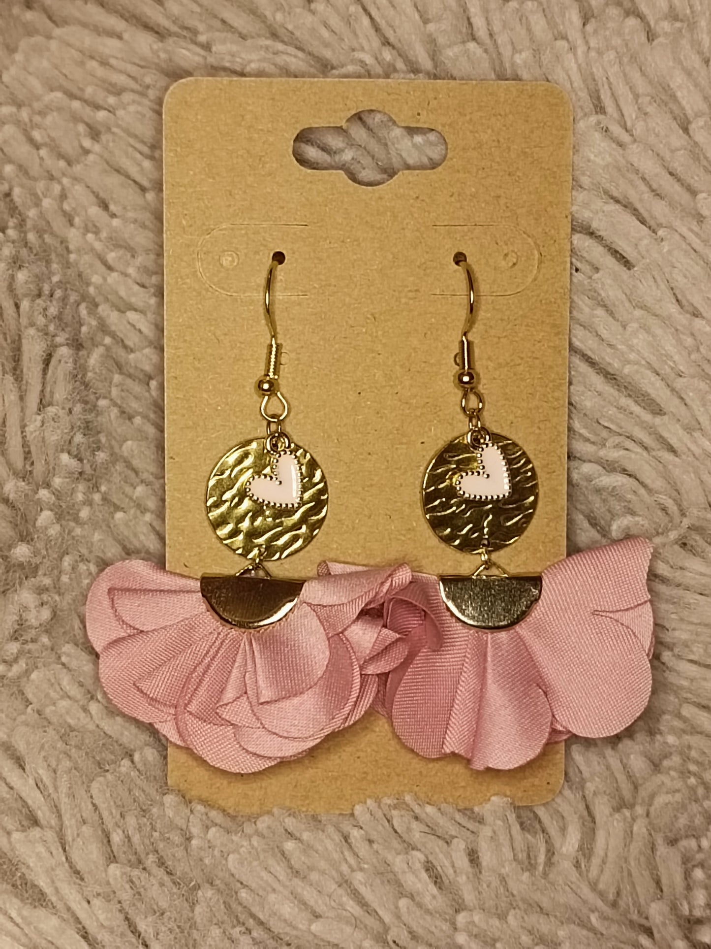 Boucles d'oreilles LILI roses