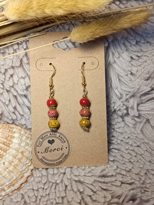 Boucles d'oreilles pendantes ELINA