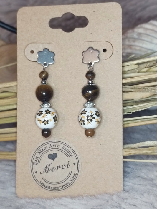 Boucles d'oreilles pendantes SOPHIE